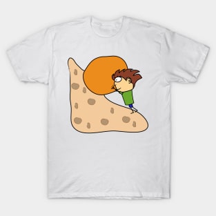 Overcoming difficulties. Roll a stone uphill. Let. Willpower. Interesting design, modern, interesting drawing. Hobby and interest. Concept and idea. T-Shirt